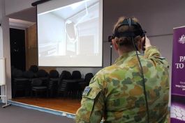 Aurecon’s innovative approach to stakeholder engagement included a glimpse into the future using virtual reality modeling. Image courtesy of Department of Defence, Australia.