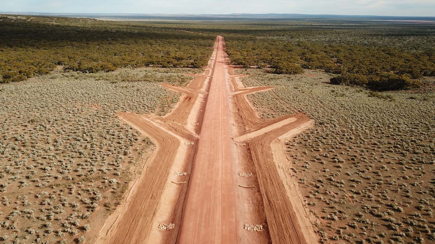 Designing sustainable road construction for the Department of Defence’s largest training area.