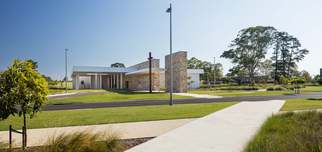 Front entry precinct - Chapel