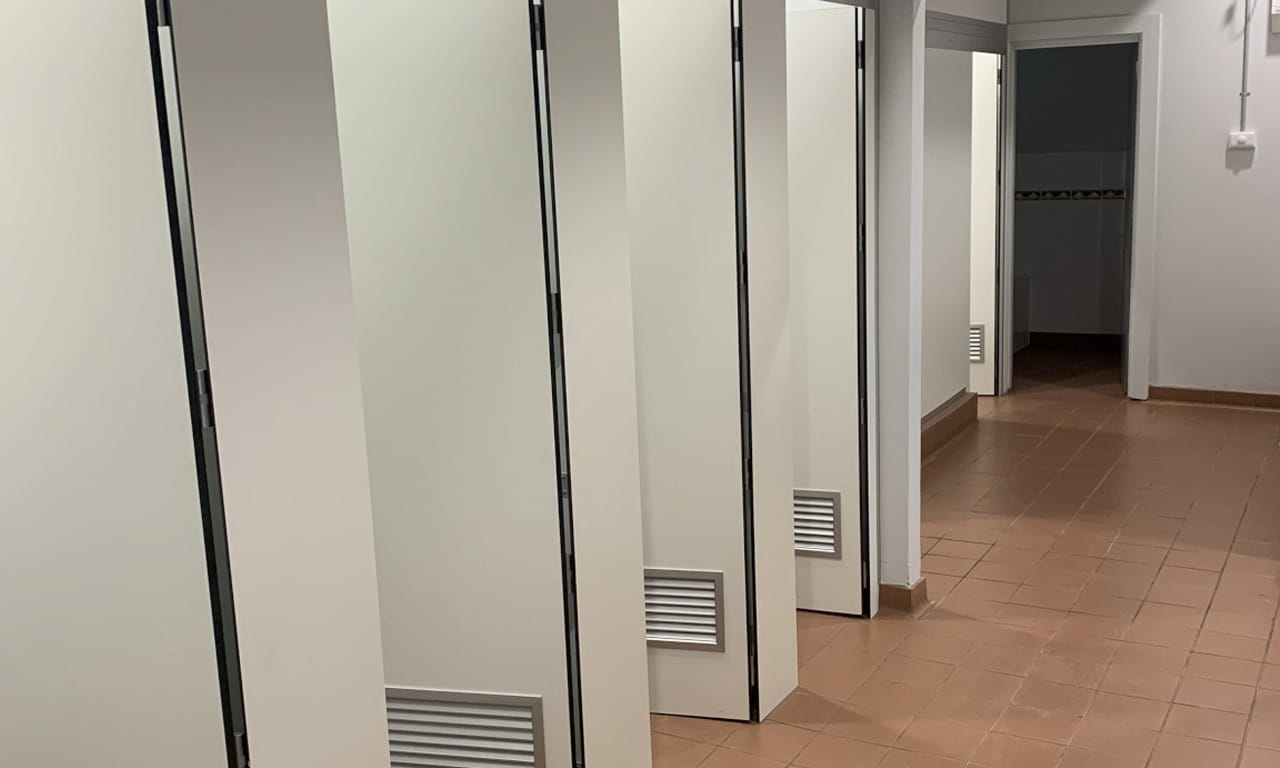 Upgrades involved replacing building structure assets and included the shared bathrooms.