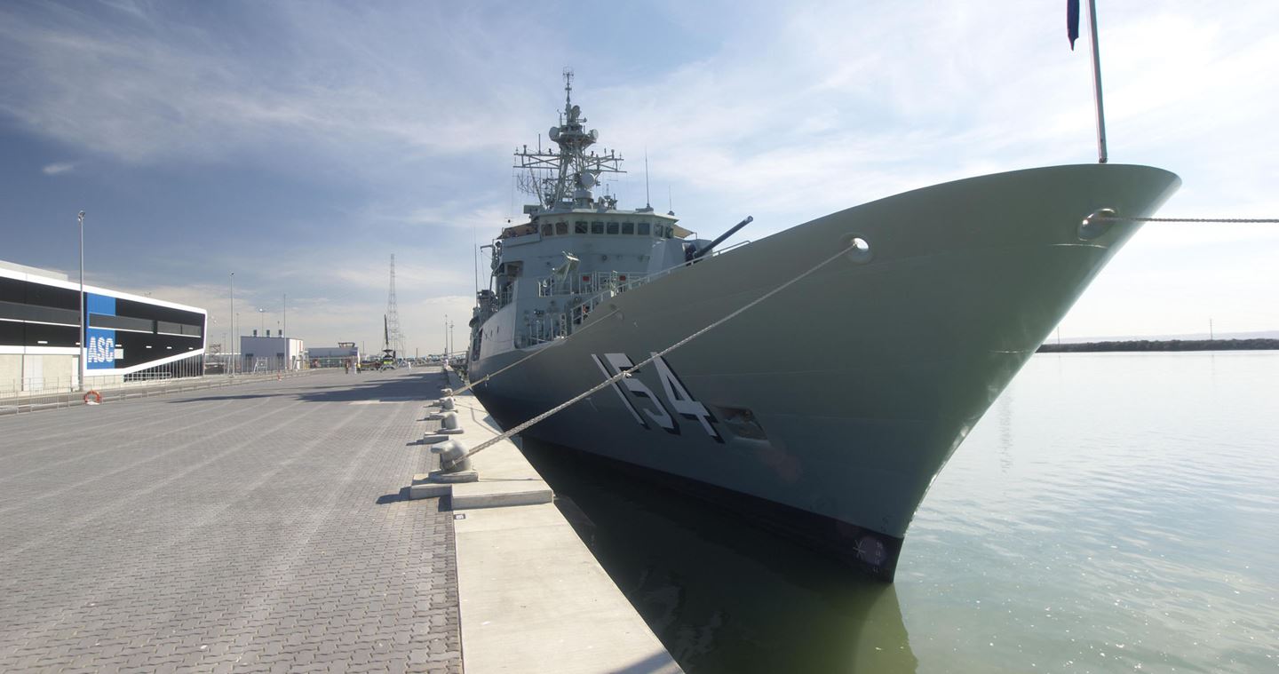 Ship docked at Common User Facility - Techport Adelaide