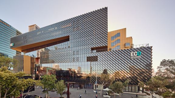 Edith Cowan University City Campus brings learning, culture and industry together in Perth’s CBD. Image courtesy of Peter Bennetts and Edith Cowan University.
