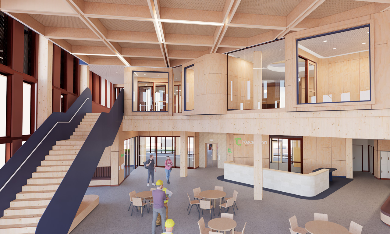 Limestone Coast Technical College is one of the few mass timber projects in South Australia and one of the first mass timber projects in the state utilising all local timber instead of sourcing from interstate or overseas. A win for sustainability and the local economy.
