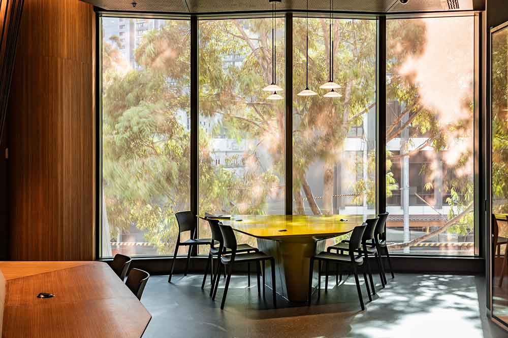 Aurecon incorporated windows in every space, affording natural light to those inside the building and each space is fitted with the latest in LED technology and controls that provide comfortable lighting levels.