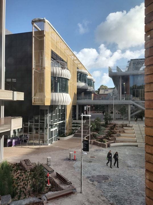 The student precinct creates spaces that connect university students, staff and alumni in a way that recognises the significance of Traditional Owners and cultural heritage.