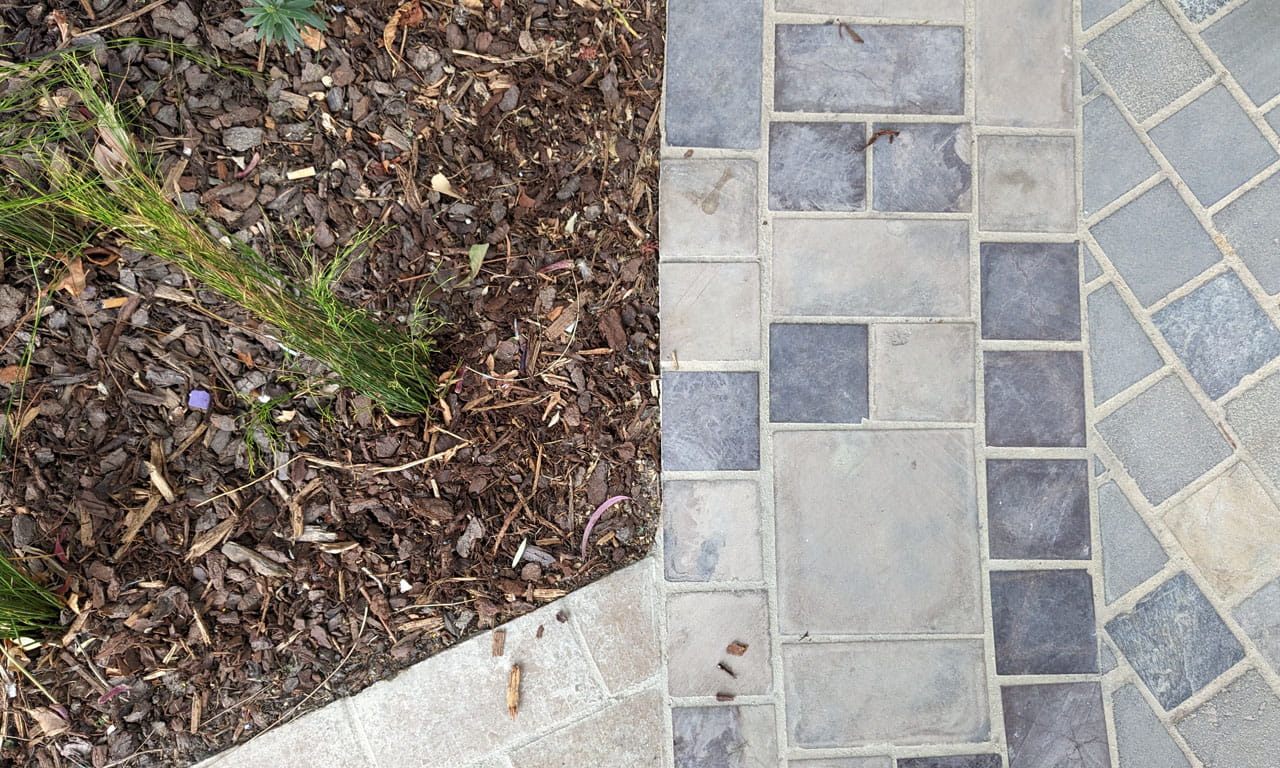 Salvaged bricks were repurposed into pavers across the precinct.