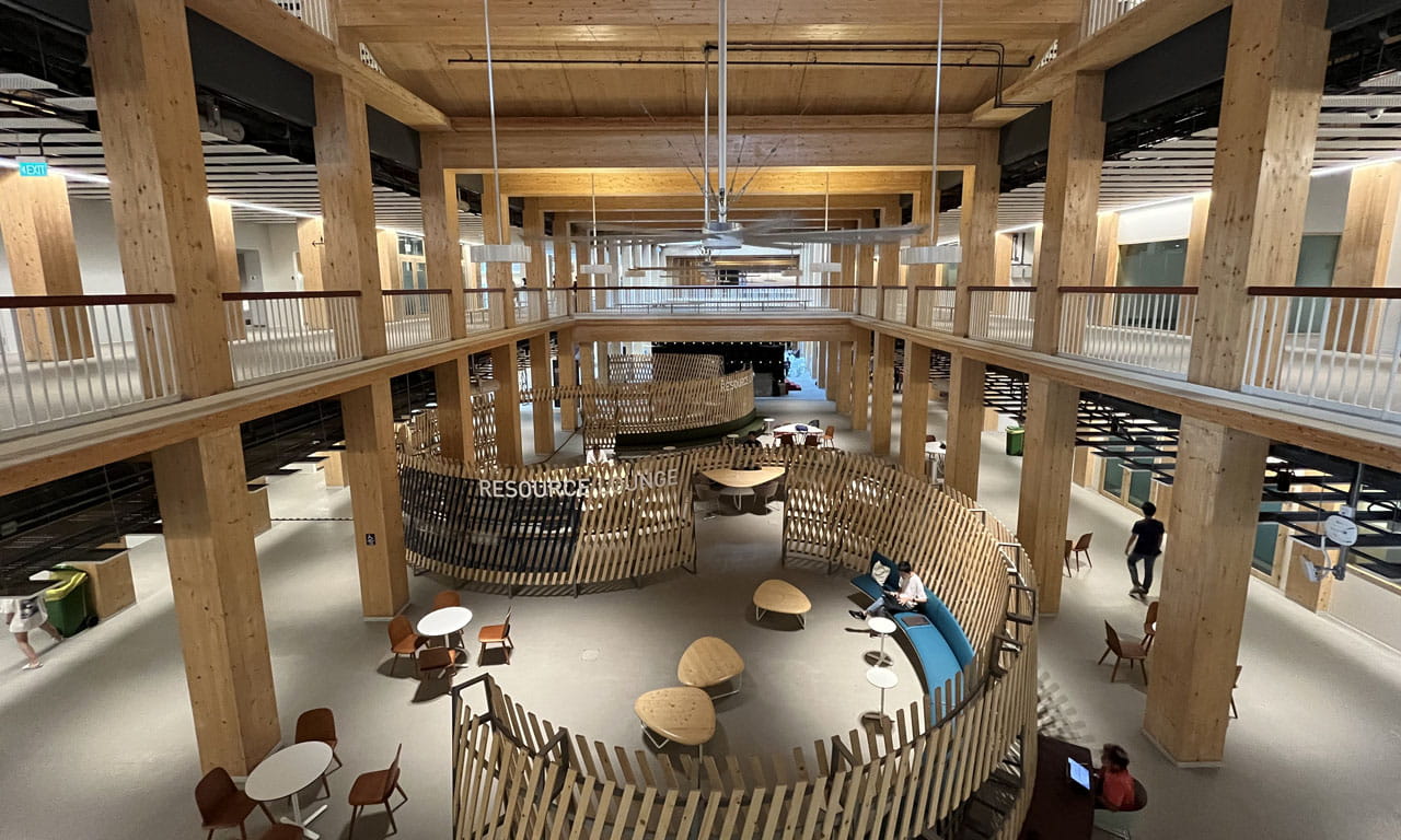 NTU has many collaboration areas, and is a space for learning, research and innovation.