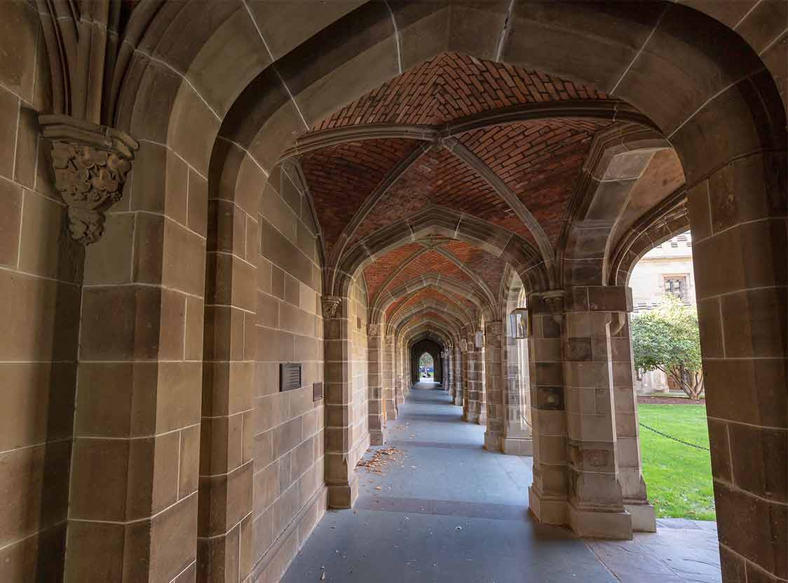 The Old Quad was built in classic Tudor Style and has witnessed the University of Melbourne's growth over the past 164 years, which made it imperative for Aurecon to ensure that the building remains the University's cultural, civic, engagement, and ceremonial heart. Photo courtesy of Christian Capurro.
