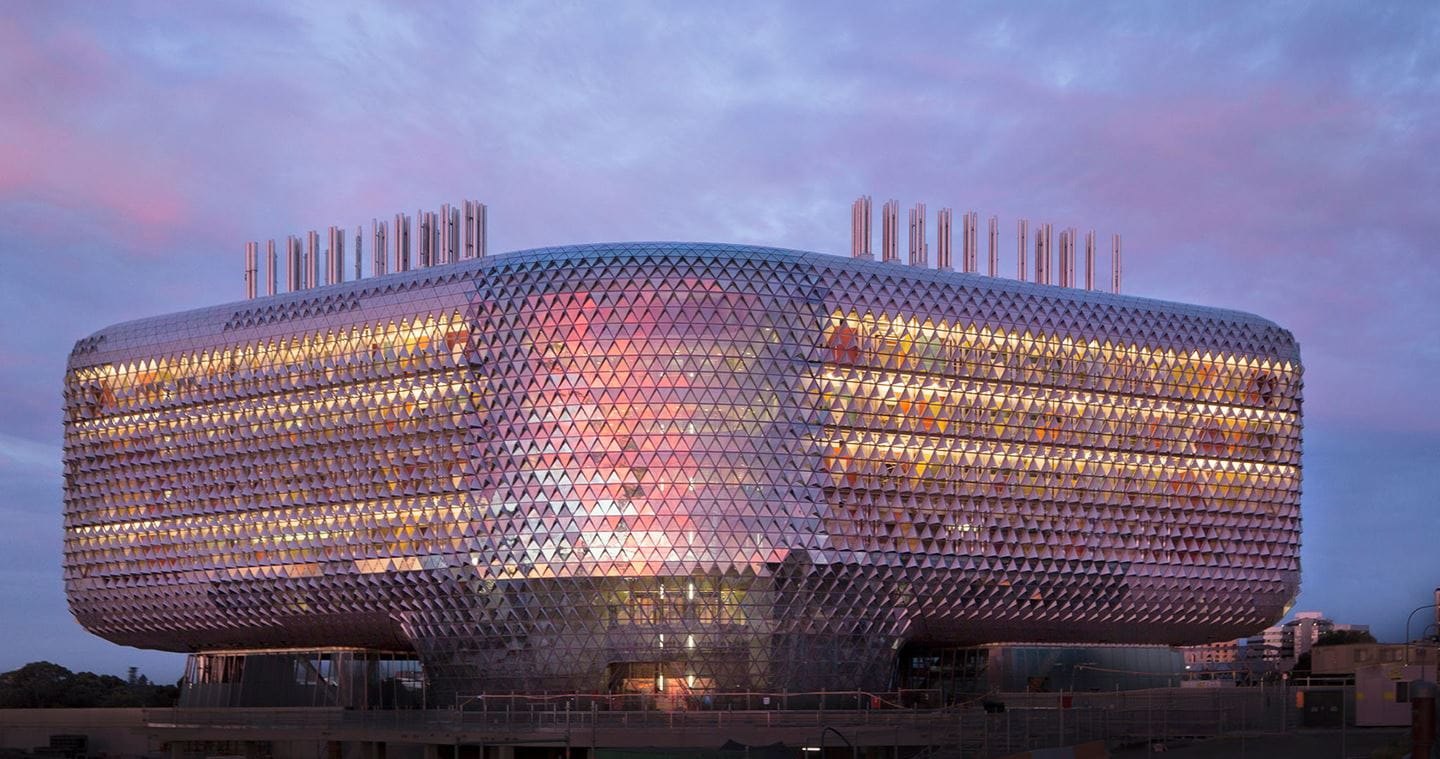 A unique, integrated structural facade design.