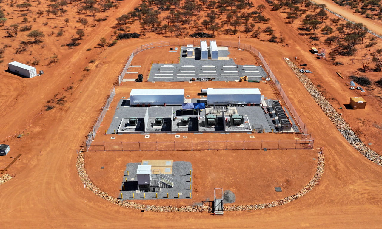 Aerial view of the SKA-Low Telescope Central Power Station (CPS).