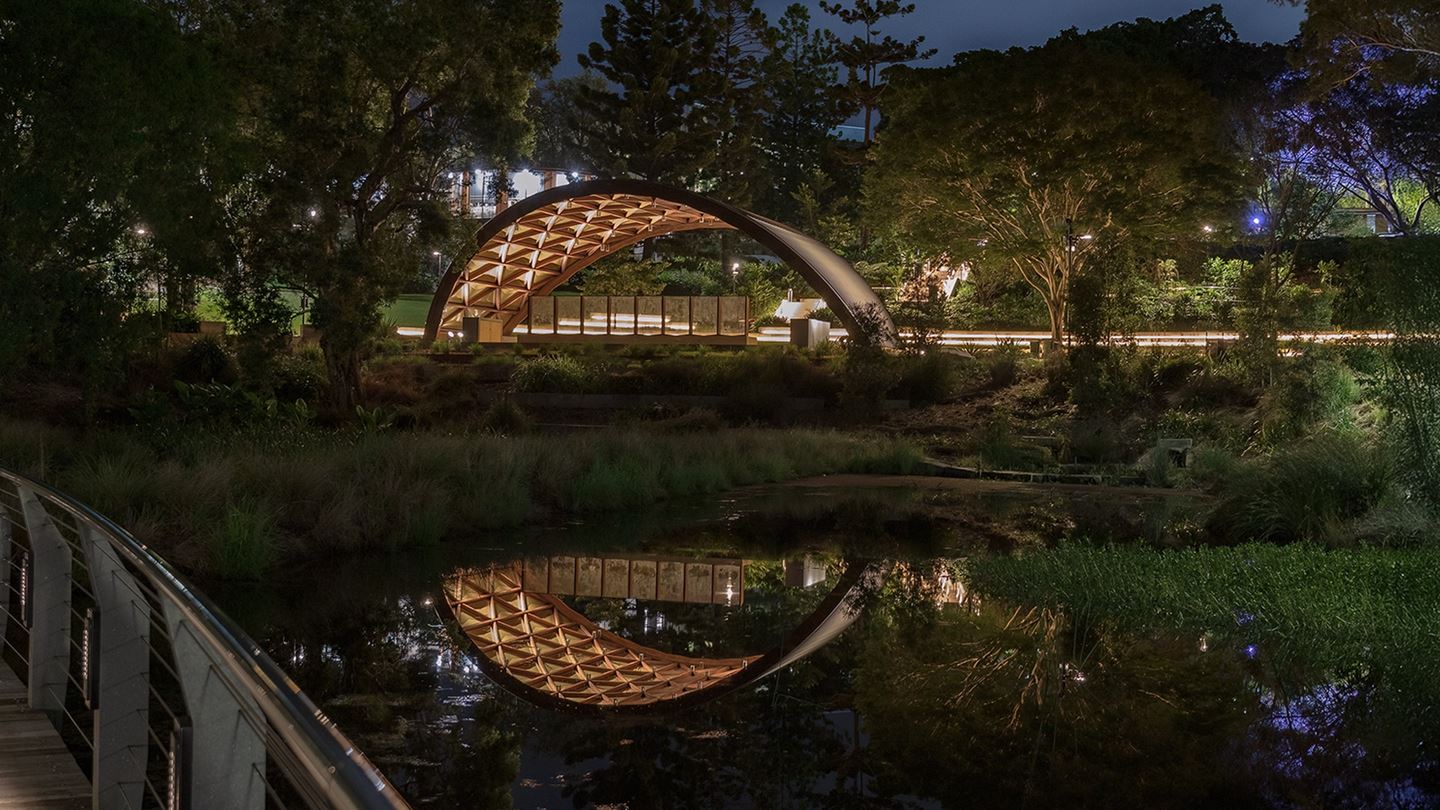 The University of Queensland (UQ) Soundshell is an outdoor performance space located on the University of Queensland's St. Lucia campus in Brisbane, Australia.