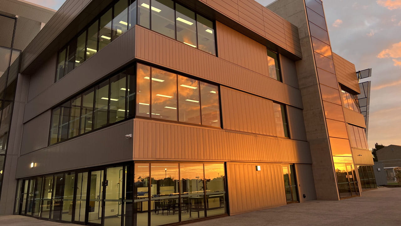 The school structure frame will provide a seamless connection to the interior elements of the buildings.