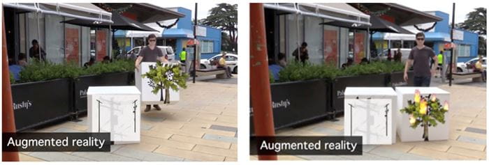 Figure 1: Augmented reality game demonstrated powerline safety