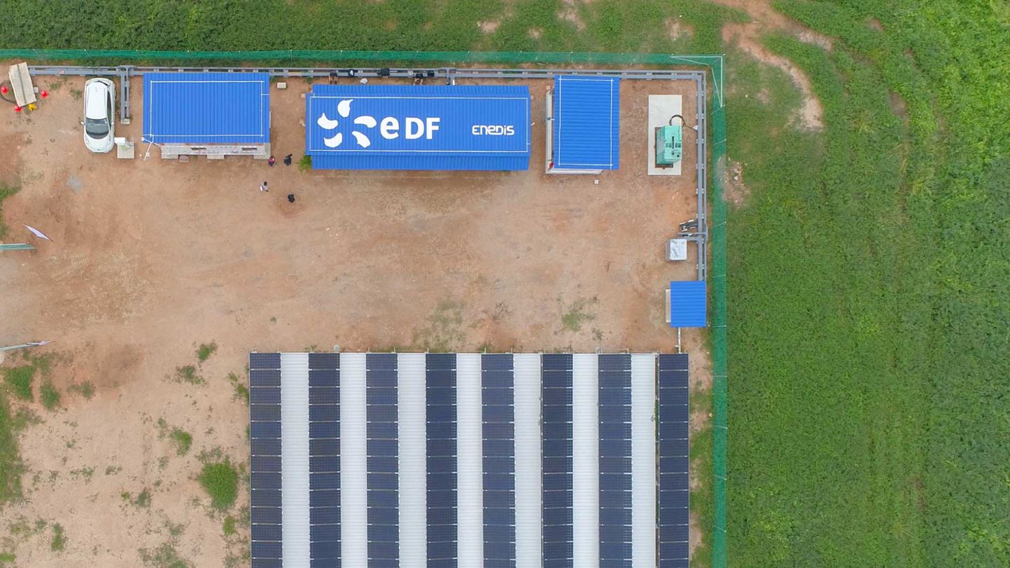 EDF's microgrid aims to address the need for better and more affordable energy access.