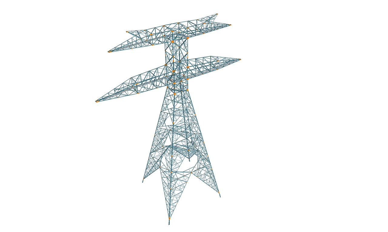 The innovative crossarm design of the Danubio towers that are modelled on towers located in Europe is an Australian first. It keeps the tower height to a maximum of 65 metres but also makes the towers more efficient for 500 kV high-voltage transmission.