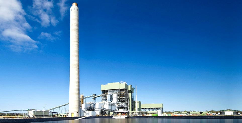 Kogan Creek's coal-fired power station.