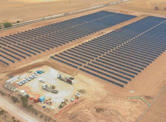 Zero Cost Energy Future: Swan Reach to Stockwell Pipeline Pump Station solar site. Image courtesy of SA water.