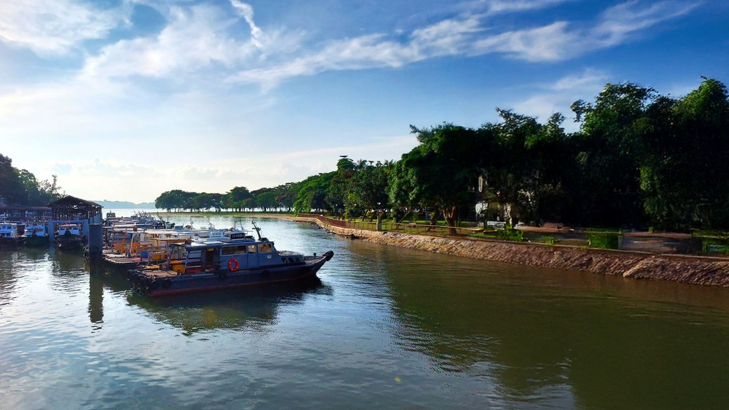 Fishing boats at Changi Point, Changi Village Singapore