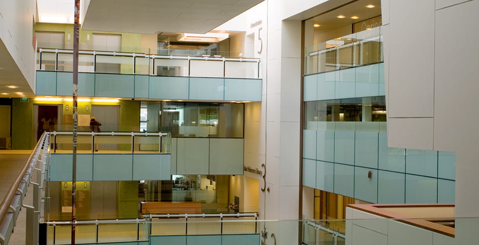Interior view of the State Library of Queensland.