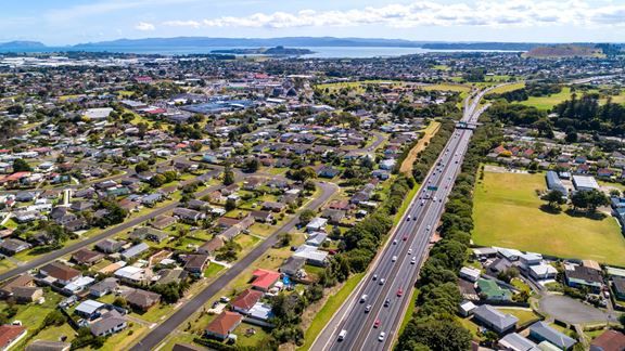 Aerial View of Mangere East, Auckland