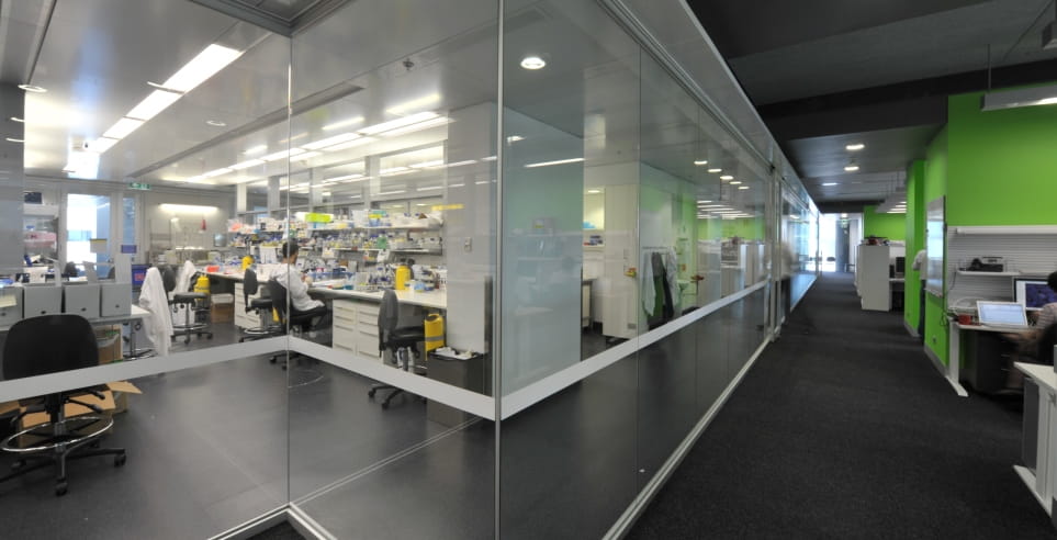 Laboratory view of the Walter and Eliza Hall Institute of Medical Research.