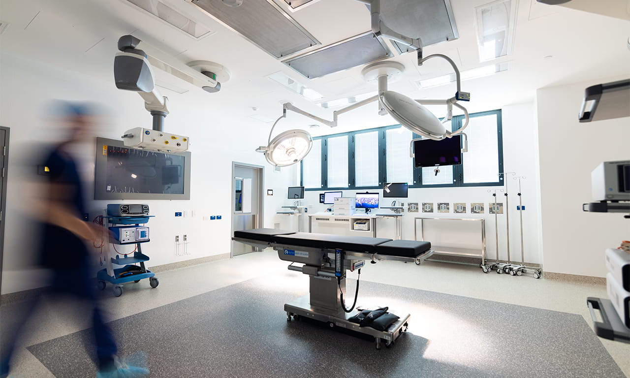 The development delivers a new public hospital and emergency department, expanded private hospital, and new healthcare training facility.