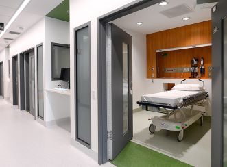 The project, completed in May 2020 due to the drive and ambition of each contributing stakeholder to think outside the normal processes of hospital design.