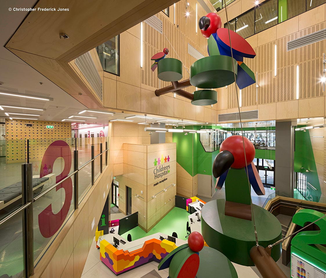 One of the clinics within Queensland Childrens Hospital. Image courtesy of Christopher Frederick Jones. 