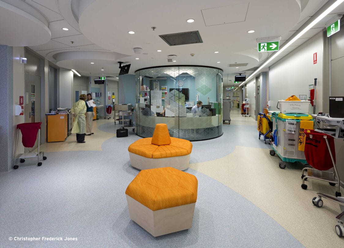 One of the wards within the Queensland Childrens Hospital. Image courtesy of Christopher Frederick Jones.
