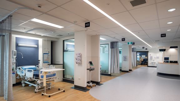 A centralised hyperacute stroke service and unit for patient rehabilitation.