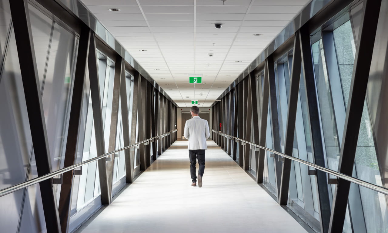 Tōtara Haumaru is connected to the main hospital building via a skybridge. Image credit by Mark Scowen Photography.
