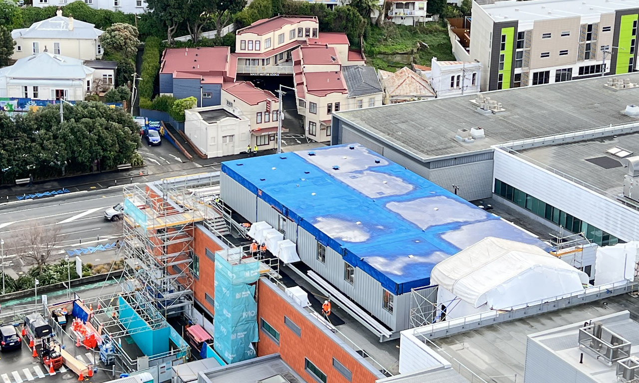 Modular construction of factory-made pre-fabrication modules enabled many significant benefits for Te Whatu Ora.