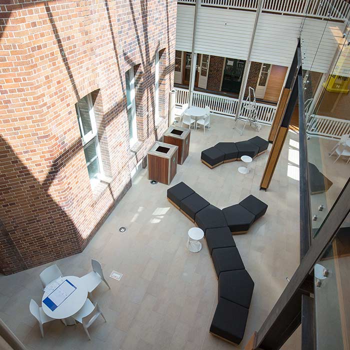 Whitty Building new open space for collaboration, an Aurecon redevelopment project.