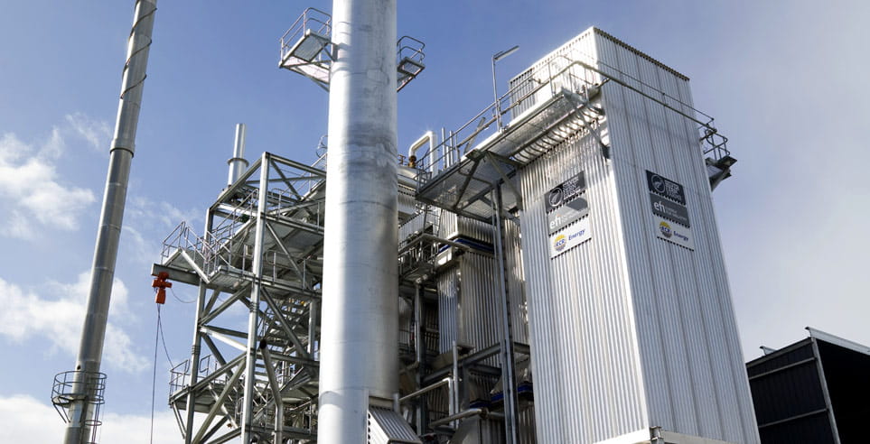 The Silver Fern Farms Ltd meat processing plant using bubbling fluidised bed boiler technology.