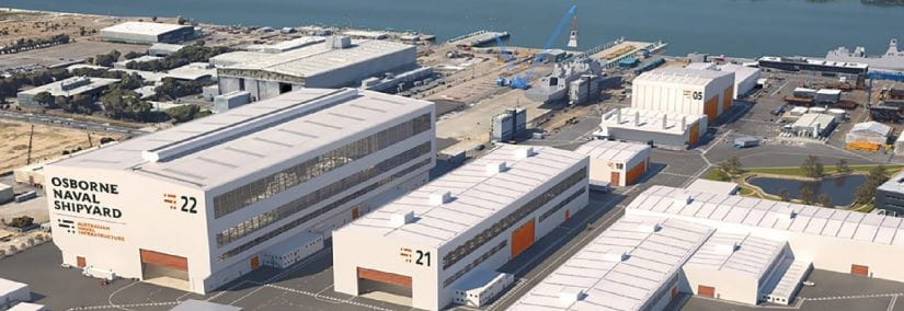 Osborne South Development Project expansion has created Defence shipbuilding and ship sustainment projects.