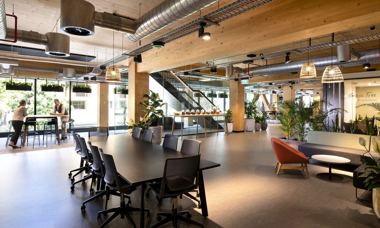 Aurecon lounge space, level 2 of the 25 King building.