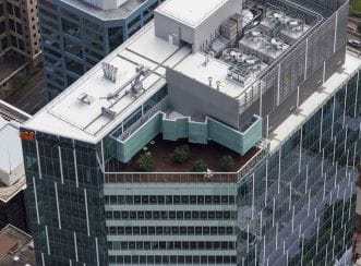 480 Queen Street: Level 32 outdoor Grove off function room. Level 32 to Level 34 plant spaces.