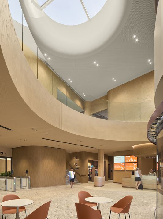 The Adelaide Aquatic Centre's accessible design was developed with input from accessibility stakeholders, supporting participation for people of all ages, abilities and health needs. Image courtesy of DIT.