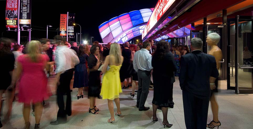 People enjoying the Adelaide Entertainment Centre facilities.