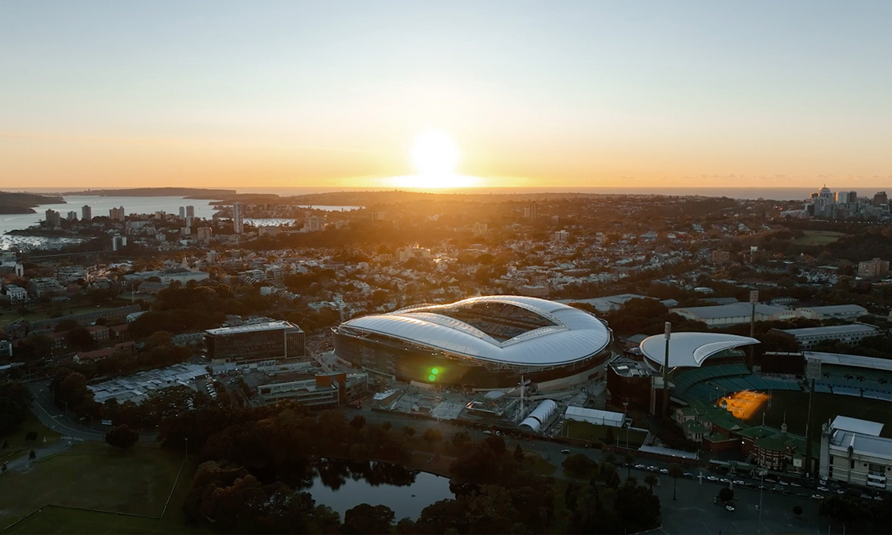 Aurecon designs the structure of a new, modern, sporting, and entertainment stadium in Sydney, New South Wales.
