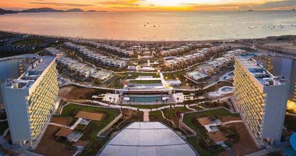 Aurecon engineering expertise builds the resilient, world-class beach resort Alma Resort in Nha Trang District, Vietnam. Image courtesy of Alma Resort.