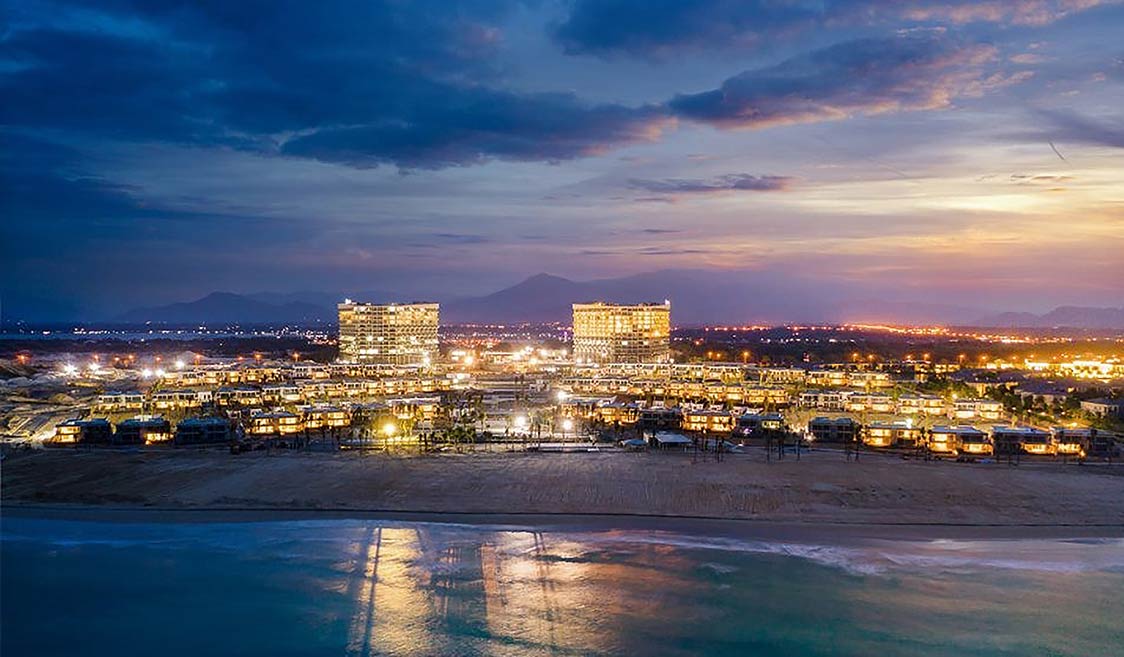 Aurecon's design affords the future guests of Alma Resort unobstructed views of Nha Trang Bay. Image courtesy of Alma Resort.