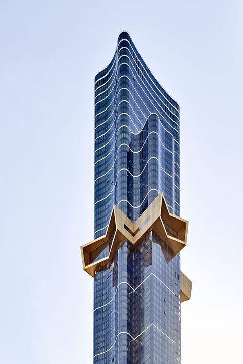 The design of the facade systems underwent a testing procedure against key factors, including wind load and movement of the building. Image courtesy of Fender Katsalidis and Peter Bennetts.