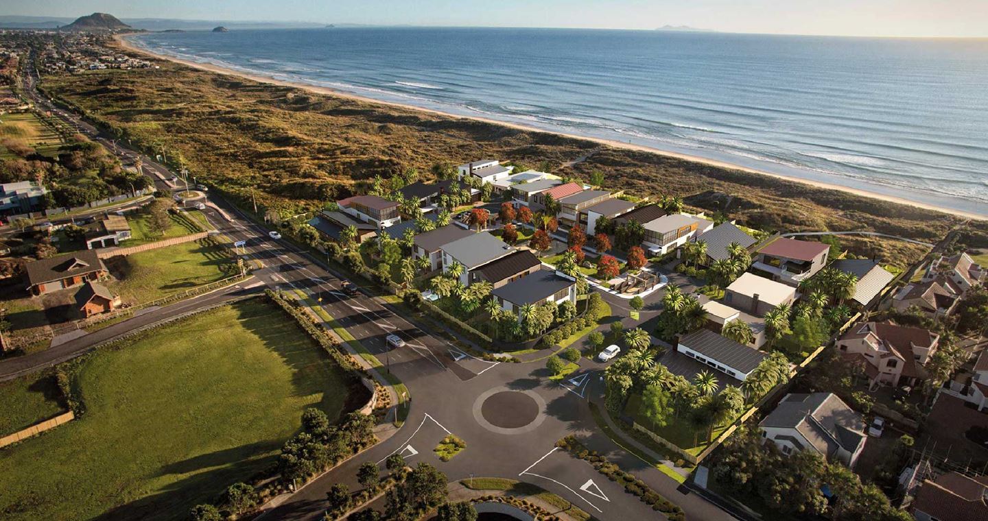 Papamoa beaches precinct offers direct beach access on foot through protected dunes to an unspoiled coastline.