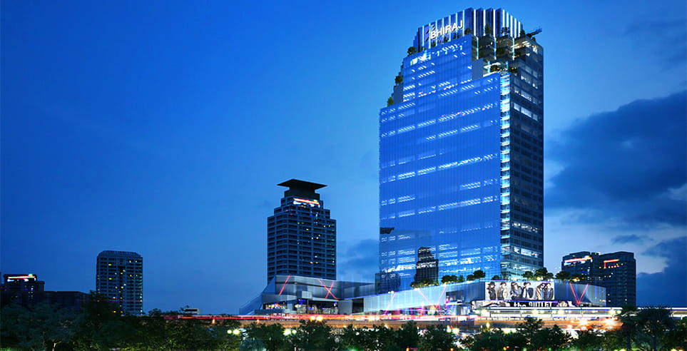 Evening view of the Bhiraj Tower- Tower 2.