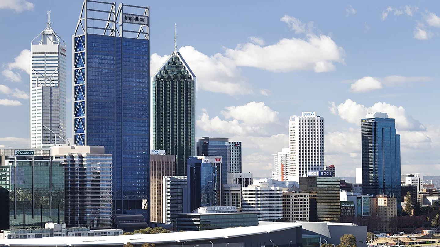 Brookfield Place, Perth is the tallest and most notable structure in the precinct. Image courtesy of Brookfield.