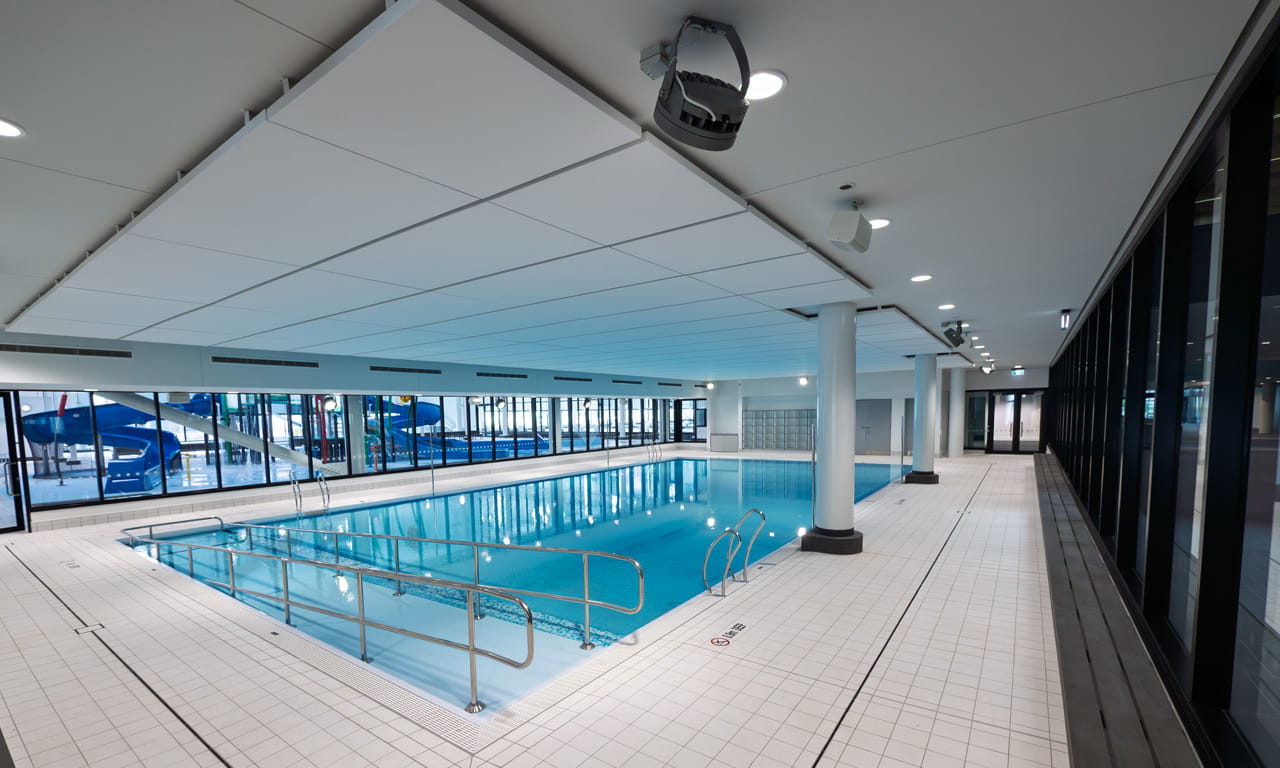 Parakiore features a large aquatic leisure area and a dedicated learn-to-swim pool area (as seen in image).