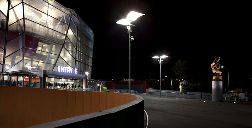 Leading up to the entrance of the Eden Park Stadium.