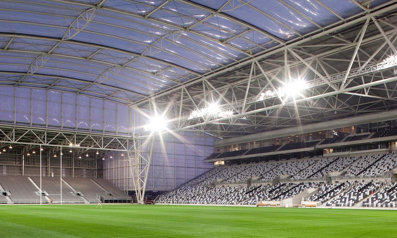 Forsyth Barr Stadium is the only fully roofed natural turf stadium in the world.