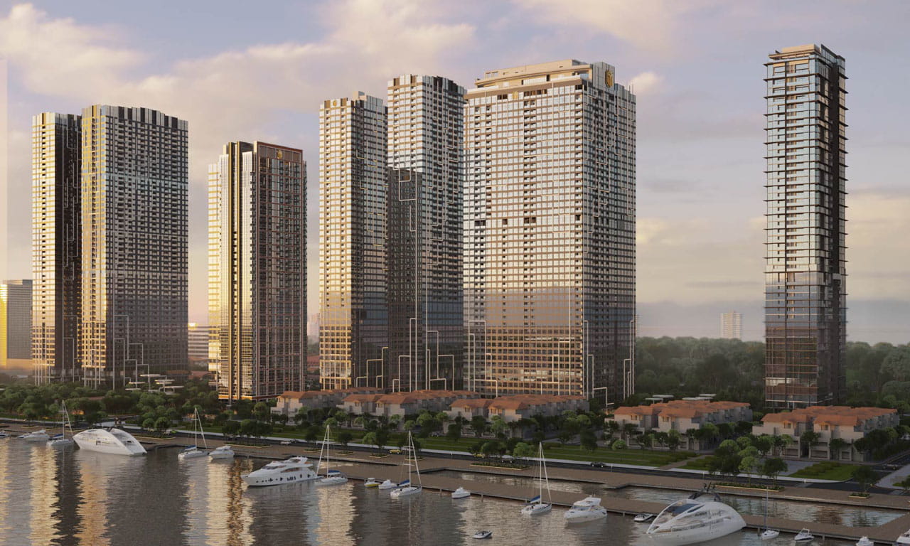 Aurecon partners with Masterise Homes to deliver world-class development and multi-disciplinary engineering services to the Grand Marina, Saigon. Image courtesy of Masterise Homes.